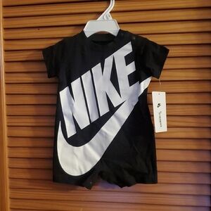 Nike Black Baby Romper
